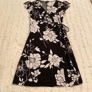 Wrap Around V-Neck Dress